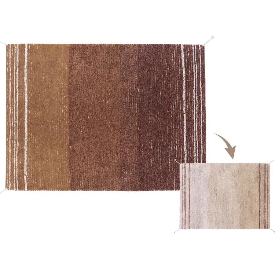 Alfombra lavable Reversible Twin Toffee